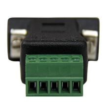 RS422 RS485 Serial DB9 Male Connector to Terminal Block Adapter