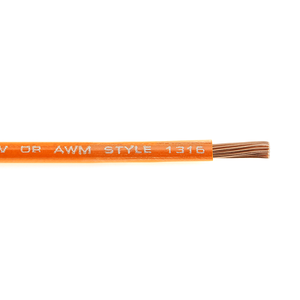 Waytek WN16 16 AWG 1C 26/30 Stranded Bare Copper Unshielded TFFN UL 1408/1316 600V Hook-Up Wire