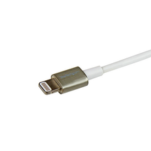 3' USB to Lightning Durable Connections Metal Apple MFi Certified Charging Cable White