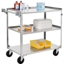 Steel Utility Cart 500 Lb Capacity 27-5/8"L X 16-3/4"W X 32"H 800276
