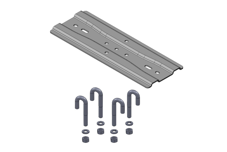 Channel Rack-To-Runway Mounting Plate  using J -Bolts 9 to 12