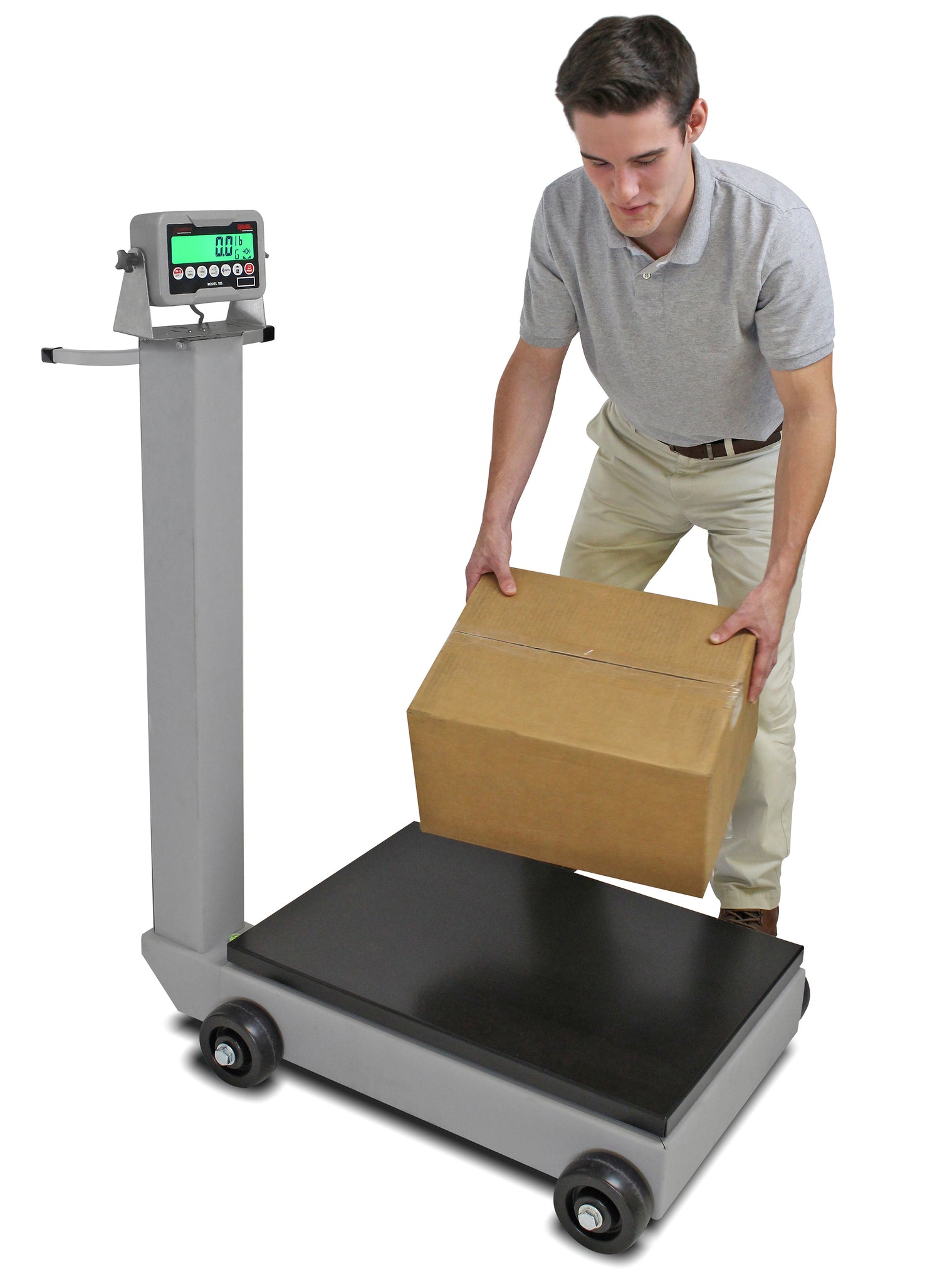 Detecto Scale 5852F-210 Portable 500 Pound Digital Receiving Scale