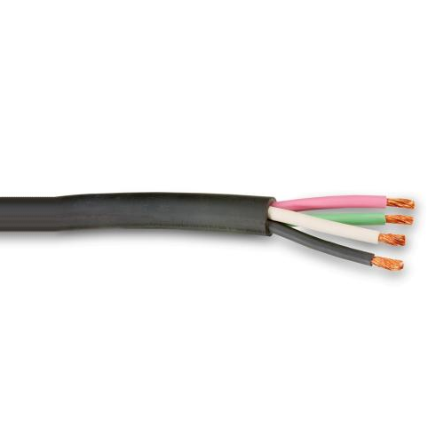 Maney 3450604 6 AWG 4C 259 Strand Bare Copper Unshielded Super Vu Tron CPE 2000V Type W Portable Power Cable