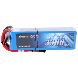 Gens Ace 3300mAh 4S1P 14.8V 45C Lipo Battery Pack With Deans Plug