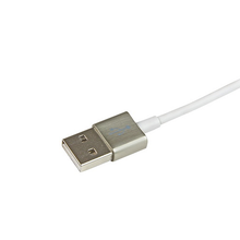 3' USB to Lightning Durable Connections Metal Apple MFi Certified Charging Cable White
