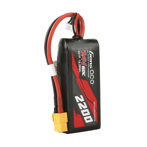 Gens Ace 2200mAh 2S1P 7.4 V 60C Lipo Battery Pack With XT60 Plug