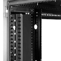 40U Vertical Cable Organizer with Finger Ducts Steel and Plastic (6FT)