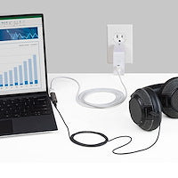 USB C Audio & Charge Adapter 3.5mm TRRS Headphone and 60W USB Type Metal