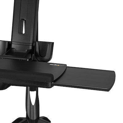 Sit Stand Dual Monitor Arm Desk Mount Dual Computer Monitor Adjustable Standing Workstation
