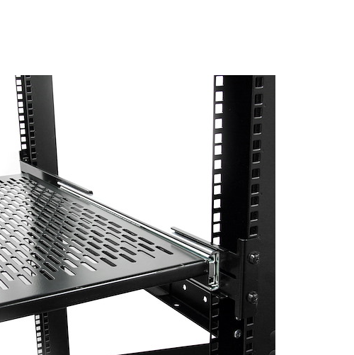 2U 19” Vented Sliding Server Rack Mount Shelf Holds Upto 50lbs Heavy D