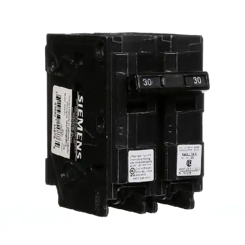 Siemens Q230H Type QPH 2 Pole 30 Amp 120/240 VAC 22 kA Plug In Circuit Breaker