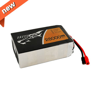 Tattu 28000mAh 6S1P 22.2V 25C Lipo Battery Pack With AS150 +XT150 Plug