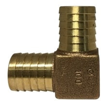 1" Bronze Hose Barb Lead Free Elbow 90 973976LF