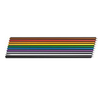 Belden 9R28020 28 AWG Rainbow Ribbon Series Tinned Copper PVC Insulation Flat Cable
