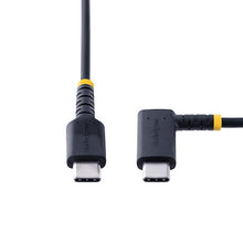 Charging Cable Right Angle 60W PD 3A Heavy Duty Fast Charge USB C Cable Black 1ft 30cm USB C