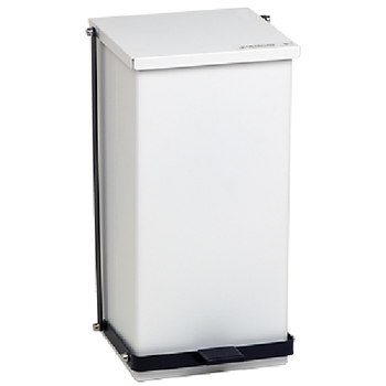 White 32Qt Step-On Can Detecto P-32