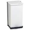 White 32Qt Step-On Can Detecto P-32