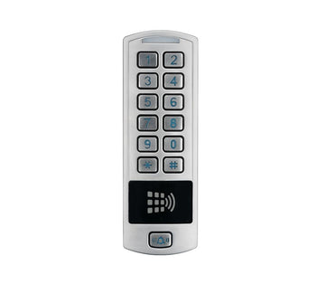 Code Locks AL03DXVRSG Silver Gray Vandal Resist Standalone Door Controller w/ RFID