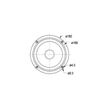 8 Ohm 6.5" High-End Low Midrange Driver upto 10000 Hz AL 170 1302
