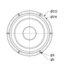 8 Ohm 8" High-End Woofer upto 9000 Hz 120 W AL 200 1281
