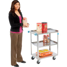 Steel Utility Cart With 3 Shelves Lakeside Capacity 54-1/8"L x 22-3/8"W x 37-1/4"H 500 lb 459
