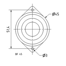 8 Ohm 1.8" Full Range Speaker 90–20000 Hz 4 W BF 45 2241