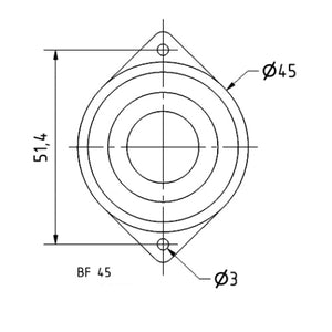 8 Ohm 1.8" Full Range Speaker 90–20000 Hz 4 W BF 45 2241