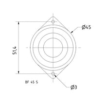 4 Ohm 1.8" Full Range Speaker 90–20000 Hz 4 W BF 45 S 2246