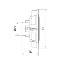 8 Ohm 1.8" Full Range Speaker 90–20000 Hz 4 W BF 45 S 2245