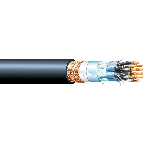 BFOI(IC)24T14AWG(2.5MM2) 14 AWG 24 Triads 250V Shipboard Fire Resistant Copper Wire Braid Shield Al/PS Tape Screened Cable