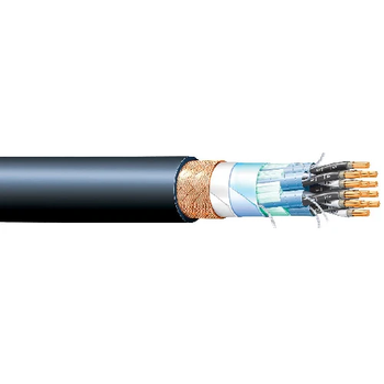 BFOI(IC)4T14AWG(2.5MM2) 14 AWG 4 Triads 250V Shipboard Fire Resistant Copper Wire Braid Shield Al/PS Tape Screened Cable