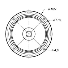 8 Ohm 6.5" Full Range Speaker 80–20000 Hz Tweeter Cone 20 W BG 17 3017