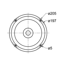8 Ohm 8" Full Range Speaker upto 18000 Hz Tweeter Dome 40 W BG 20 3020