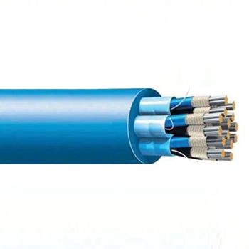 7 Traids 0.75 mm² BU (I) 250V Stranded Tinned Copper Fire Resistant Polyester Tape Cable