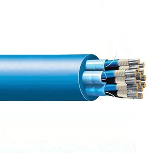 24 Traids 0.75 mm² BU (I) 250V Stranded Tinned Copper Fire Resistant Polyester Tape Cable