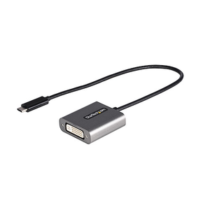 USB-C to DVI-D Adapter Dongle 3 Thunderbolt W/ 12" Long Attached Cable