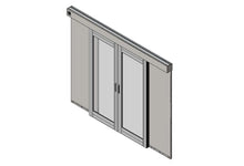 Aisle Containment Double Door Assembly 88.5"H x 106.9"W x 5.5"L Black Panels CPI 32770-702