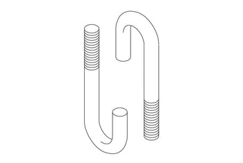 J-Bolts (Hook Bolt Round Bend) Auxiliary Framing Channel/Cable CPI 11431-705