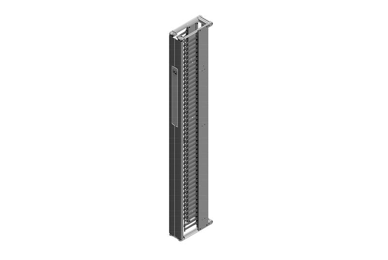 Motive Single-Sided Black Vertical Cable Manager 84