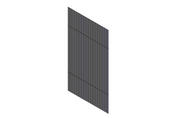 Polycarbonate Panel from Build To Spec Kit Full Height Cabinet Blanking Panel CPI 33005-001 (Pack of 2)