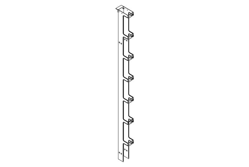 7' Single-Sided Narrow Vertical Cabling Section CPI 11730-703