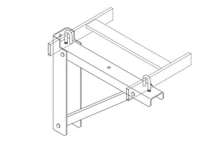 9" to 18" Wide Runway Triangular Support Bracket Steel CPI 11746-718