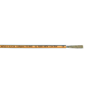 1 AWG 1 Cores H05V2-K UL / H07V2-K UL / CSA AWM / MTW Tinned Copper PVC Flexible Lead Wire 35101