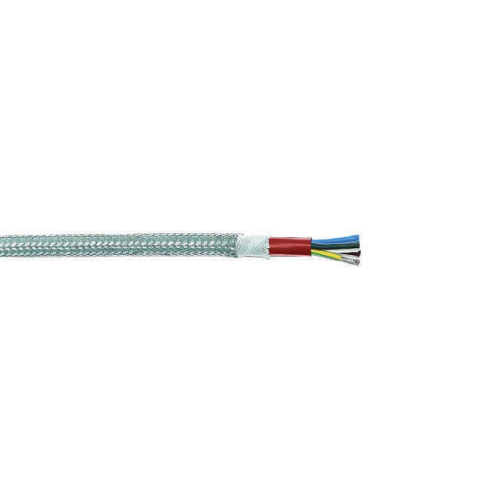 18 AWG 2 Cores SiHF-GLP TC Overall Steel Braid High And Low Temperature Silicone Cable 6111802