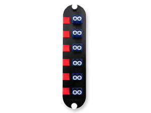 Closet Connector Housing (CCH) Panel Keyed-Keyed LC Adapters Duplex 12F SM/MM blue CORNING CCH-CP12-K1