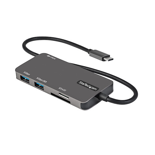 3-Port USB-C Hub 5Gbps Mini Dock 4K 30Hz 100W W/12