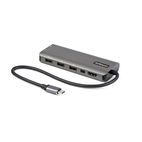 4-Port USB-C Hub 10Gbps Mini Dock 4K 60Hz HDMI 100W W/ 12