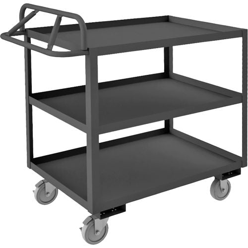 Rolling Service Cart With 3 Shelves Durham Mfg Cap 42-1/4