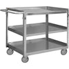 3 Shelves Stainless Steel Durham Mfg Stock Cart Cap 54-7/16