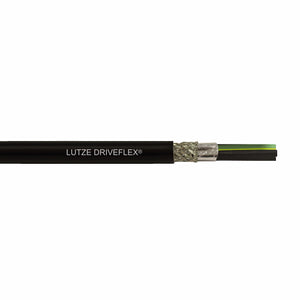 A22035003 (3&times;350MCM+3&times;AWG4) LUTZE DRIVEFLEX&reg; XLPE (C) 3 Symmetrical 1000 V PVC VFD Cable Shielded